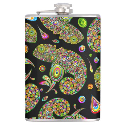 Flasques Imaginaire psychédélique de Chameleon (Devant)