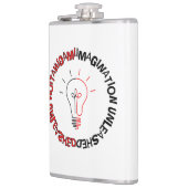 Flasques Imagination Libérée, w, Fiole Emballée De Vinyle (Gauche)