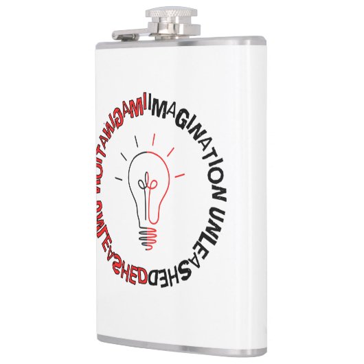 Flasques Imagination Libérée, w, Fiole Emballée De Vinyle (Gauche)