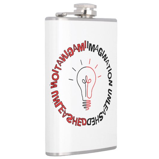 Flasques Imagination Libérée, w, Fiole Emballée De Vinyle (Droite)