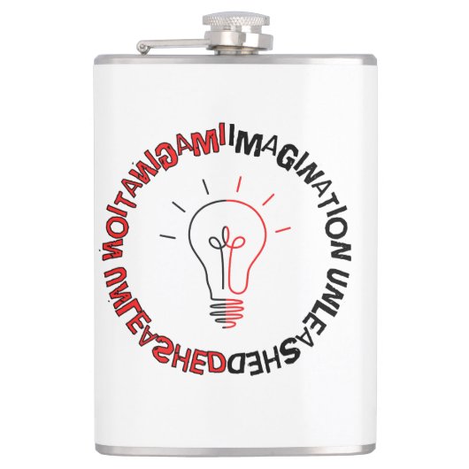 Flasques Imagination Libérée, w, Fiole Emballée De Vinyle (Devant)