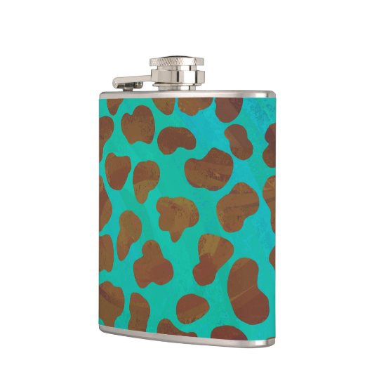 Flasques Impression Brown et Turquoise dalmate (Gauche)