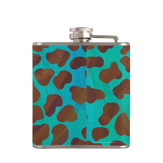 Flasques Impression Brown et Turquoise dalmate (Dos)