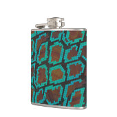 Flasques Impression Brown et Turquoise de serpent (Gauche)