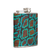 Flasques Impression Brown et Turquoise de serpent (Droite)