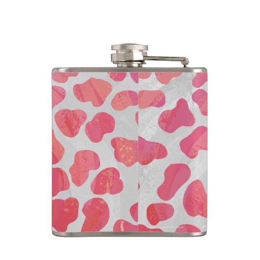 Flasques Impression dalmate rose et blanc (Dos)