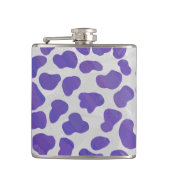 Flasques Impression dalmate violet et blanche (Devant)