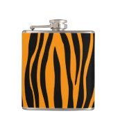 Flasques Impression de la Zèbre orange Princeton (Devant)