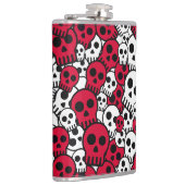 Flasques Impression de motif crâne gothique cerise (Droite)