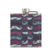 Flasques Impression de moustache rétro en détresse (Dos)