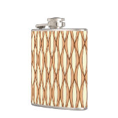 Flasques Impression de ruban du milieu du siècle - tan et c (Gauche)