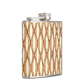 Flasques Impression de ruban du milieu du siècle - tan et c (Droite)