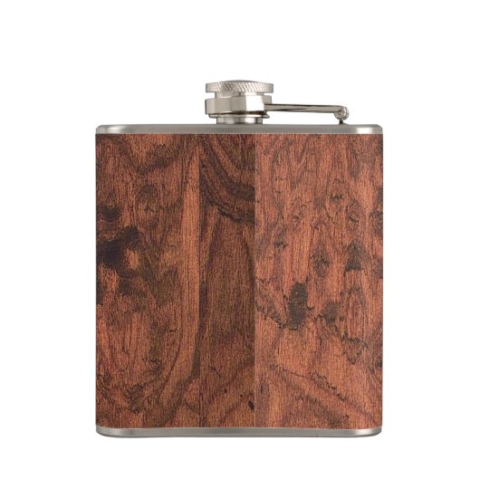 Flasques Impression en bois d'acajou (Dos)