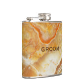 Flasques Impression en pierre de marbre beige (Droite)