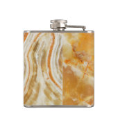 Flasques Impression en pierre de marbre beige (Dos)