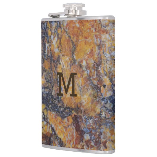 Flasques Impression en pierre de marbre Brown (Gauche)