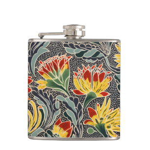 Flasques Impression florale naturelle biomorphique