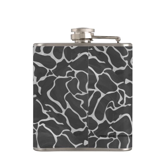 Flasques Impression Giraffe noir et gris clair (Dos)