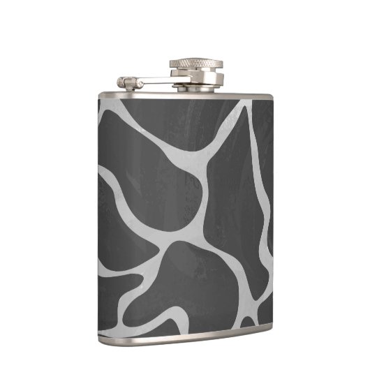 Flasques Impression Giraffe noir et gris clair (Droite)