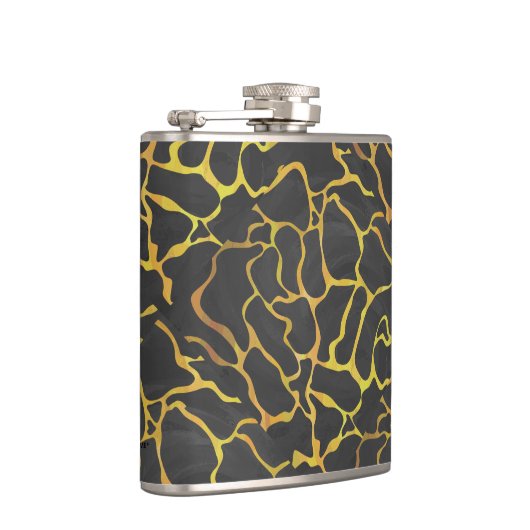 Flasques Impression Giraffe noir et jaune (Droite)