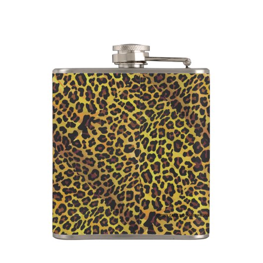 Flasques Impression léopard Brown et jaune (Dos)