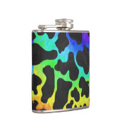 Flasques Impression noire et arc-en-ciel de vache (Droite)