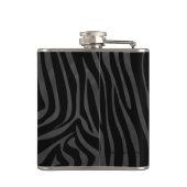 Flasques Impression noire et grise Zebra (Dos)