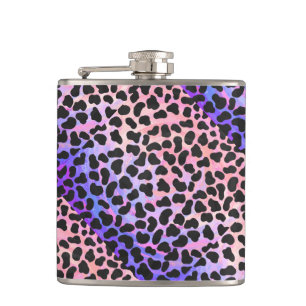 Flasques Impression noire et rose dalmate