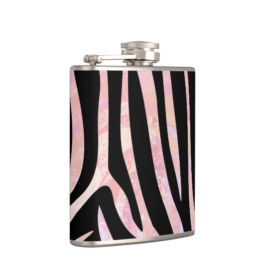 Flasques Impression noire et rose Zebra (Droite)