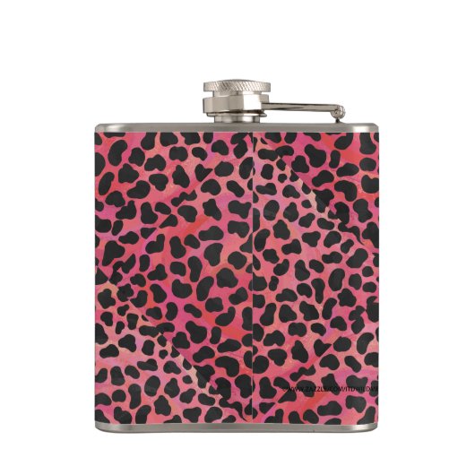 Flasques Impression noire et rouge dalmate (Dos)