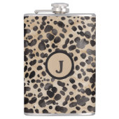 Flasques Imprimé Léopard Monogramme (Devant)