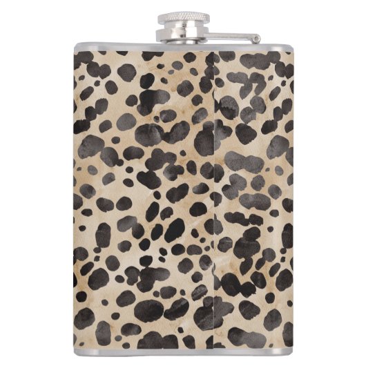 Flasques Imprimé Léopard Monogramme (Dos)