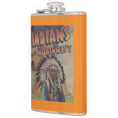 Flasques Indiens du nord-ouest - chef indien et Teepee (Gauche)