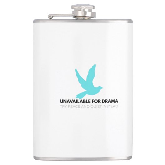 Flasques Indisponible pour le Drame – Affirmation Zen Minim (Devant)