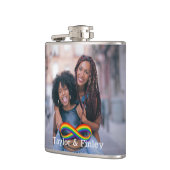 Flasques Infinite Rainbow Favoriser Ajouter Photo Gay Flask (Gauche)