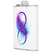 Flasques Infinity with purple feather (Gauche)