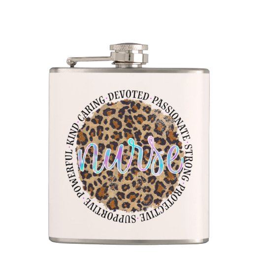 Flasques "Infirmière" et traits inspirants - Empreinte de l (Devant)