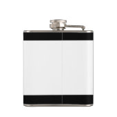 Flasques Initiale argentée élégante G de monogramme (Dos)