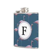 Flasques Initiale personnalisable d'impression géométrique (Gauche)