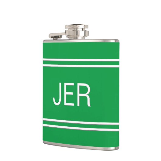 Flasques Initiales monogrammes minimalistes modernes Boire (Gauche)