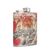 Flasques Inséparables Heart Red Art Collage (Droite)