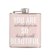 Flasques Inspiration Vous Êtes Si Belle Citation Positive (Devant)