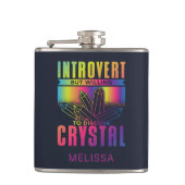 Flasques Introvert Willing pour discuter de Crystal Personn (Devant)