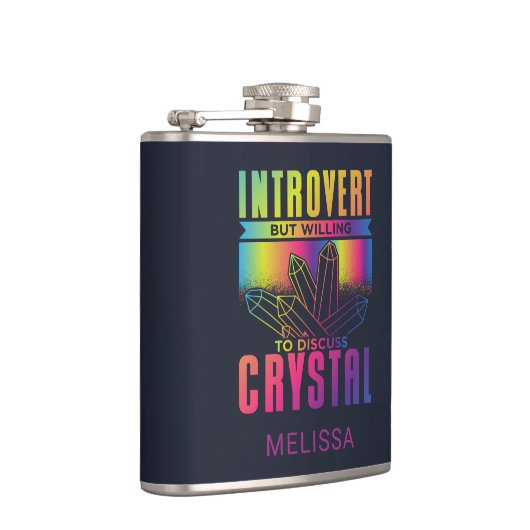 Flasques Introvert Willing pour discuter de Crystal Personn (Droite)