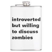 Flasques introverti mais prêt à discuter zombies (Devant)
