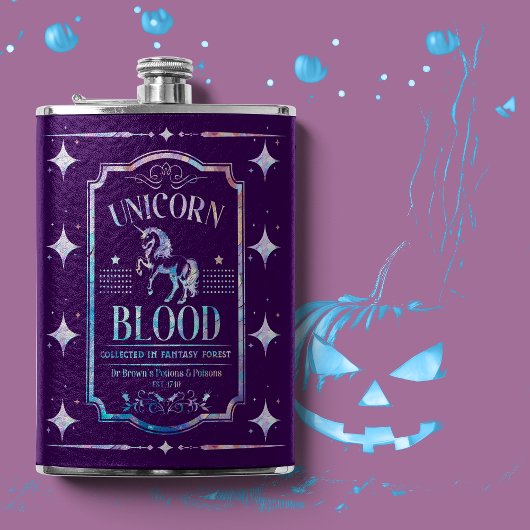 Flasques Iridescente violette de sang de licorne