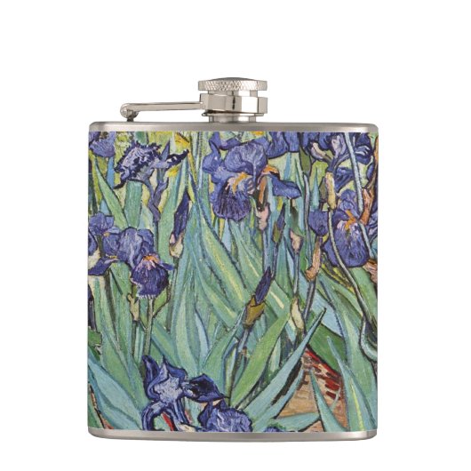 Flasques Iris de Van Gogh Peinture Impressionniste (Devant)