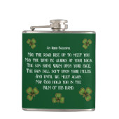 Flasques Irish Blessing et Shamrock Dark Green (Devant)