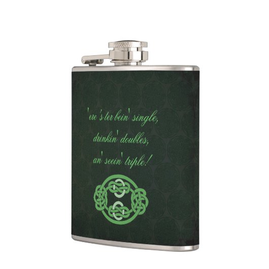 Flasques Irish Celtic Knot Green (Gauche)