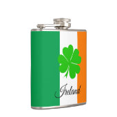 Flasques Irish Flag & Shamrock, voyage Irlande/fans sportif (Droite)